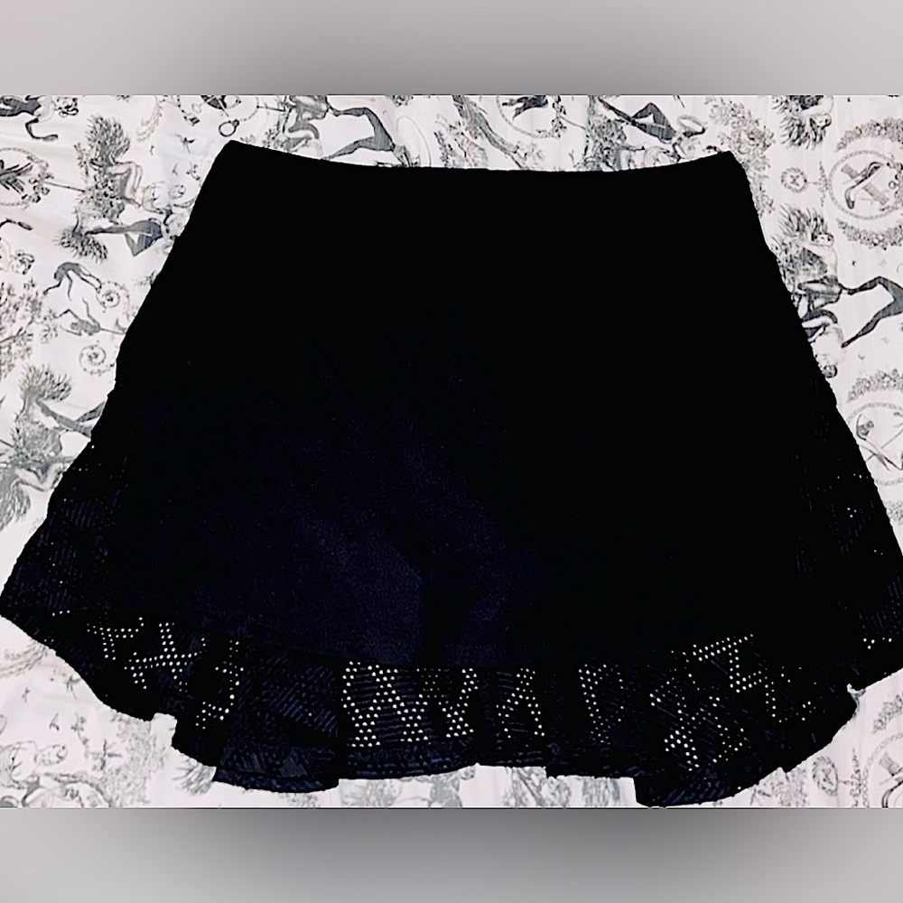 Balance Collection Athletic Black Flutter Skort. Sz.XL